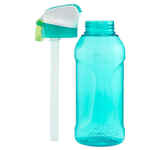 Boca za vodu za planinarenje 900 od plastike Ecozen® s čepom i slamkom 0,5 l tirkizna