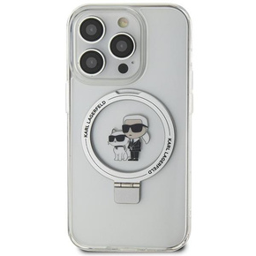 Karl Lagerfeld KLHMN61HMRSKCH Apple iPhone XR / 11 hardcase Ring Stand Karl&amp;Choupettte MagSafe white