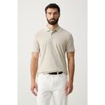 BOSS Orange polo majica za muškarce od pamuka Passerford bež 50566185