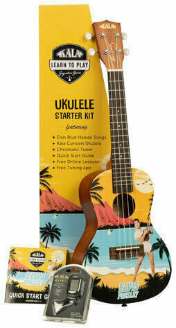 Kala Learn To Play Koncertni ukulele Elvis Blue Hawaii