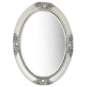Zidno ogledalo u baroknom stilu 50 x 70 cm srebrno