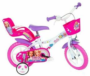 Barbie ružičasto-bijeli bicikl - veličina 12