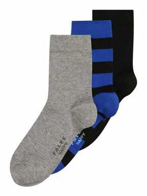 FALKE Čarape plava / siva melange / crna
