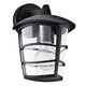 EGLO 93098 | Aloria Eglo zidna svjetiljka 1x E27 IP44 crno, prozirna