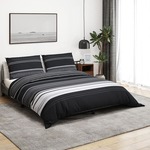 vidaXL Set posteljine za poplun crno-bijeli 225x220 cm pamučni