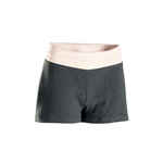 Kratke hlače za laganu jogu od organskog pamuka ženske sivo-ružičaste