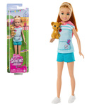 Barbie: Stacie u akciji - Svijetlokosa lutka s malim psom - Mattel