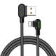 Kutni USB Lightning kabel Mcdodo CA-4671 LED, 1,2 m (crni)