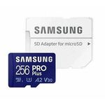Memorijska kartica SD micro SAM PRO Plus 256GB + Adapter MB-MD256SA/EU; Brand: Samsung; Model: Memorija SD micro 256GB; PartNo: MB-MD256SA/EU; 0001317228 Memorija SD micro 256GB, Brzina čitanja 180,0000 Mb/s, Brzina pisanja130 ,0000 Mb/s, Klasa...
