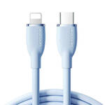 Šareni kabel 30W USB C na Lightning SA29-CL3 / 30W / 1,2m (plavi)