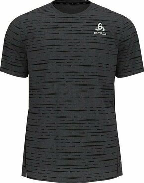 Odlo Zeroweight Engineered Chill-Tec T-Shirt Black Melange XL Majica za trčanje s kratkim rukavom