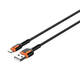 LDNIO LS532, USB - Lightning kabel od 2 m (sivo-narančasti)