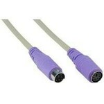 Kabel INLINE, PS/2 (M) na (Ž), 2m