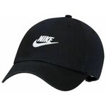 Kapa za tenis Nike Club Unstructured Futura Wash Cap - black/white