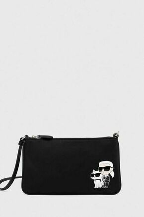 Karl Lagerfeld Ručna torbica crna / bijela