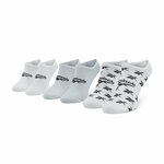 Set od 3 para unisex visokih čarapa Reebok Cl Fo Invisible Sock 3P GG6678 White/Lgsogr/White