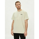 Under Armour Men's UA Logo Embroidered Heavyweight Short Sleeve Silt/Black XL Majica za fitnes