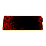 Podloga za miš MARVO SCORPION MG011, XL, s 4-port USB hubom, RGB, crno-crvena