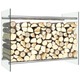 Stalak za drva za ogrjev prozirni 80 x 35 x 60 cm stakleni