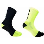 Čarape za tenis Fila Running Socks 2P - black/yellow fluo