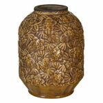 Vase 20,5 x 20,5 x 26,5 cm Ceramic Brown