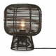 Crna stolna lampa sa sjenilom od ratana (visina 30 cm) Tanami – Good&amp;Mojo