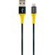 Schwaiger USB kabel USB 2.0 USB-A utikač, Apple Lightning utikač 1.20 m crna, žuta odporan na paranje WKUL10511