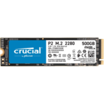 Crucial P2 SSD 500GB, M.2, NVMe, 2300/940 MB/s