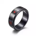 RNR Dice SP BlackRed, prsten od nehrđajućeg čelika