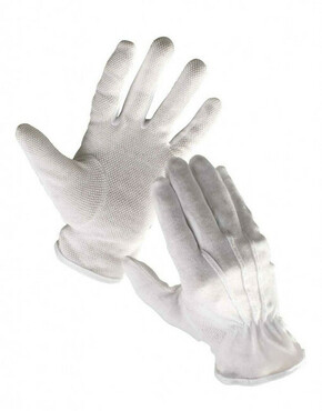 BUSTARD pamučne rukavice sa PVC metom - 10