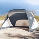 vidaXL Šator za plažu sivi 274 x 178 x 170/148 cm 185T od tafta