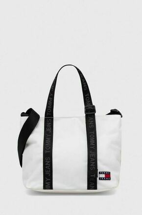 Tommy Jeans Shopper torba 'Essential' crna / bijela