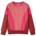 vidaXL Dječja topla majica miješanih boja ružičasta i boja kane 104
