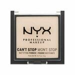 NYX Professional Makeup Can't Stop Won't Stop Mattifying Powder puder u prahu 6 g nijansa 01 Fair