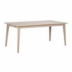 Blagavaonski stol od hrastovine sa mat lak premazom Rowico Mimi, 180 x 90 cm