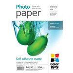 COLORWAY foto papir/ mat samoljepljivi 120g/m2, A4/ 50 komada