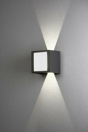 Konstsmide Cremona 7946-370 LED vanjsko zidno svjetlo Energetska učinkovitost 2021: G (A - G) 9 W antracitna boja