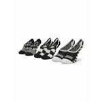 Set od 3 para ženskih niskih čarapa Vans Classic Check VN0A5L6T4481 Canoodle Multi