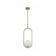 NOVA LUCE 9988170 | Obitar Nova Luce visilice svjetiljka s mogućnošću skraćivanja kabla 1x G9 mesing, opal