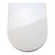 Bijelo WC sjedalo s lakim zatvaranjem Wenkoo Premium Palma, 46,5 x 35,7 cm