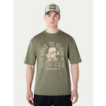 New Era T-shirt Football Graphic 60596409 Zelena Regular Fit