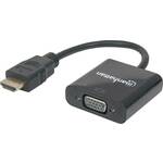 MANHATTAN HDMI VGA/D-Sub transformator Crno 22cm 151467