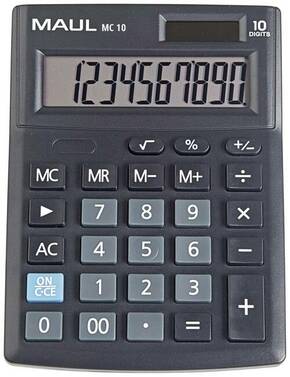 Maul MC 10 stolni kalkulator crna Zaslon (broj mjesta): 10 baterijski pogon