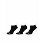 Set od 3 para muških niskih čarapa Pepe Jeans PMU30044 Black 999