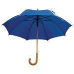 Kišobran automatik sa zaobljenom drvenom drškom - razne boje - plava