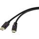 Renkforce DisplayPort / HDMI adapterski kabel DisplayPort utikač, HDMI A utikač 20.00 m crna RF-4596876 pozlaćeni kontakti DisplayPort kabel