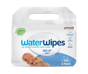 Water Wipes Baby Wipes dječje nježne vlažne maramice 4x60 kom