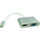 Roline USB-C™ / HDMI adapterski kabel USB-C™ utikač, HDMI A utičnica 0.10 m srebrna 12.03.3215 USB-C™ Display kabel