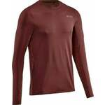 CEP W1136 Run Shirt Long Sleeve Men Dark Red XL Majica za trčanje s dugim rukavom