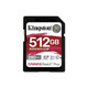Kingston 512GB SDXC Canvas React Plus , UHS-II&nbsp; 280R/150W U3 V60 for Full HD/4K SDR2V6/512GB